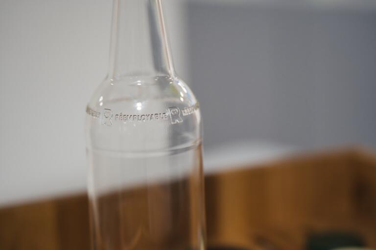 Bouteille emballages réemployables verre