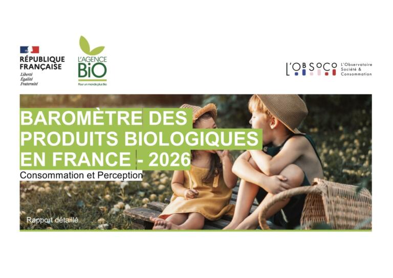 BAROMETRE PRODUITS BIO 2026 Lobsoco agence bio barometre 2026 couv