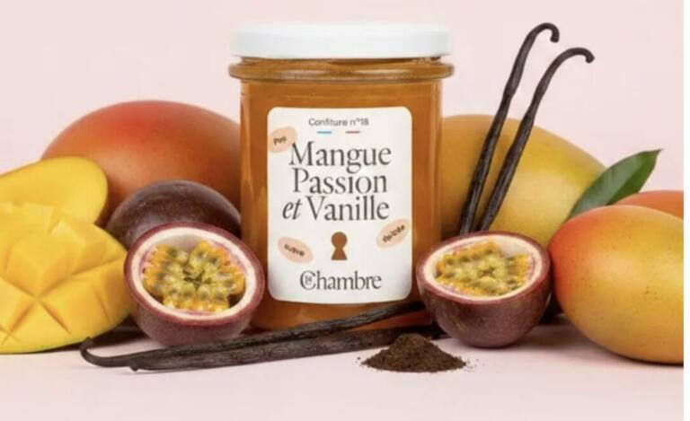 Confiture mangue passion vanille
