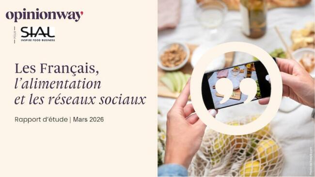 Sondage opinionway pour sial les francais lalimentation et les reseaux sociaux mars 2026 page de garde