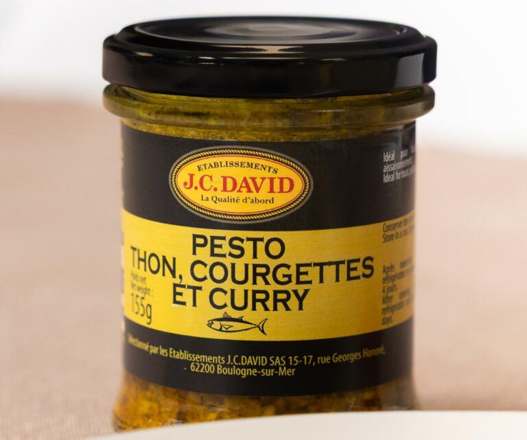 Pesto thon, courgettes et curry (1)