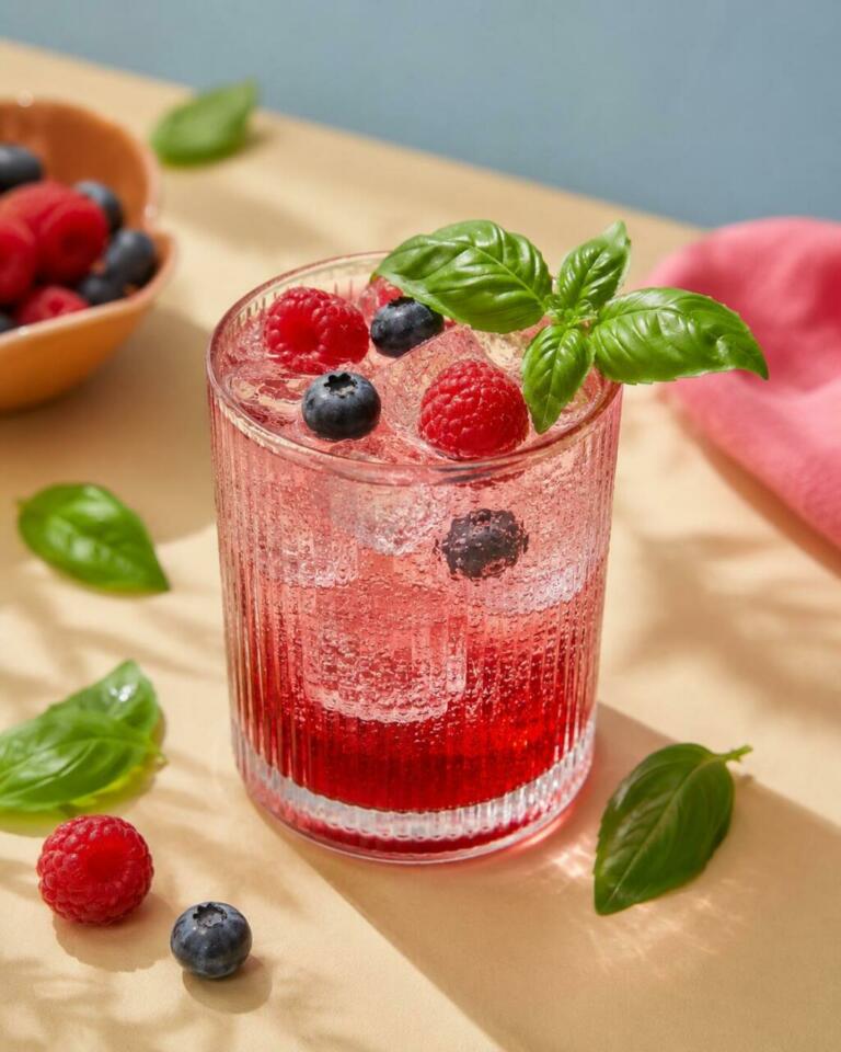 Diabolo fruits rouges et basilic