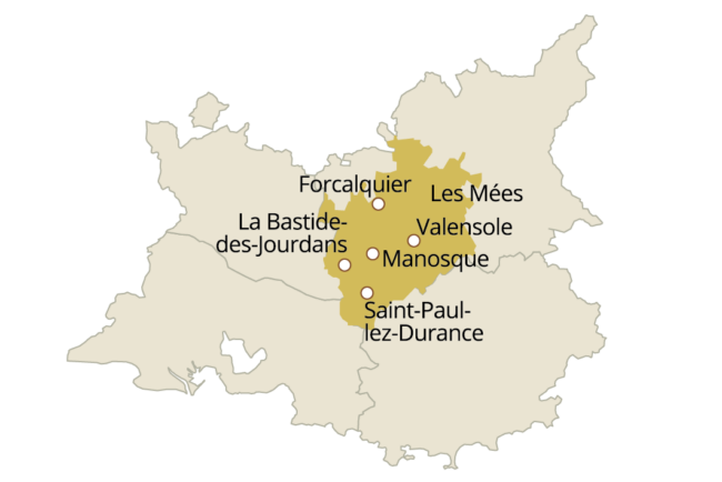 Carte aop haute provence