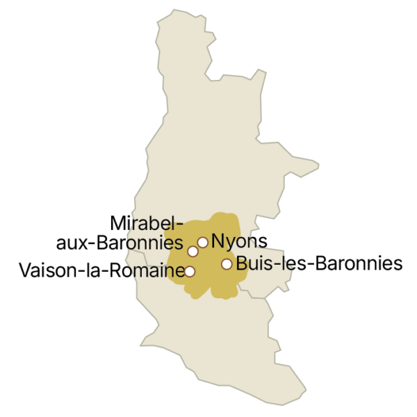Carte aop nyons