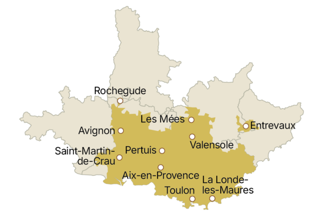 Carte aop provence
