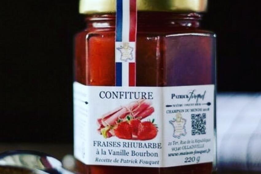 MAISON FOUQUET- CONFITURE RHUBARBE VANILLE BOURBON