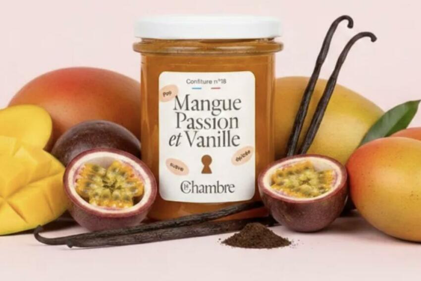 Confiture mangue passion vanille