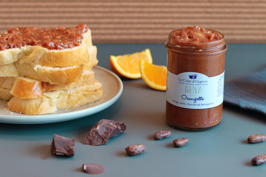 Confiture orangette orange poire chocolat