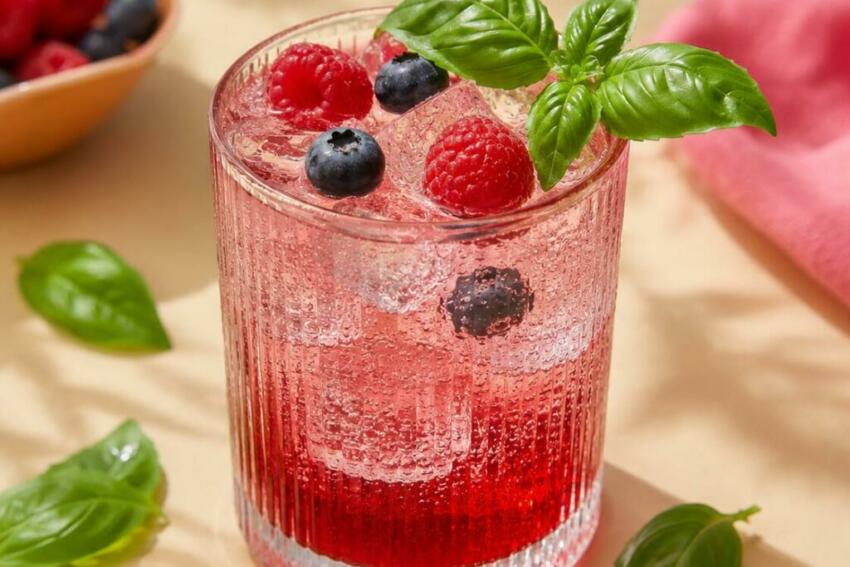 Diabolo fruits rouges et basilic