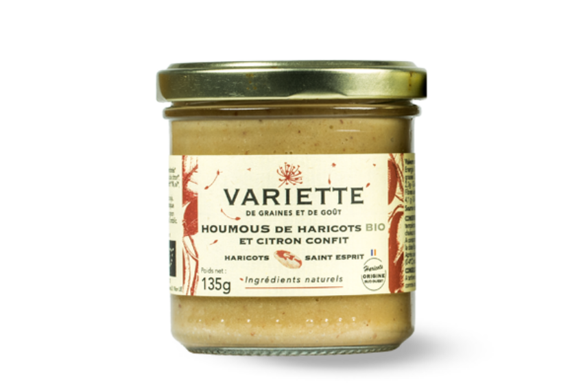 Houmous de haricots saint esprit et citron confit 2023