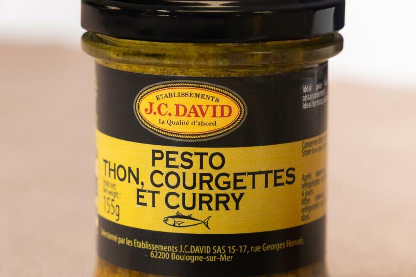 Pesto thon, courgettes et curry (1)