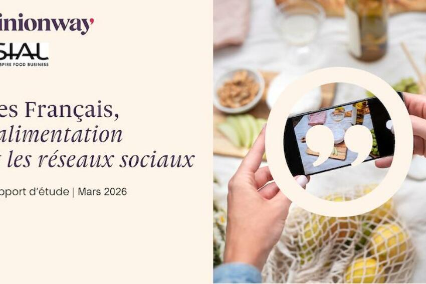 Sondage opinionway pour sial les francais lalimentation et les reseaux sociaux mars 2026 page de garde